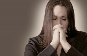 praying woman