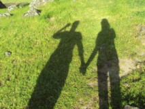 Shadows holding hands by Lindsie Nicole West